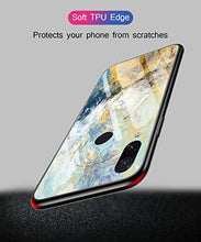 Suhctup Compatibile con Xiaomi Mi 8 lite Custodia Protettiva in Vetro Temperato 9H + Cornice Paraurti in TPU Silicone Morbido Assorbimento Degli Urti a 360 Gradi Protezione -Pittura