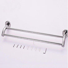 Aothpher Parete 304 in acciaio inox a doppia Bagno Portasciugamani, finitura cromata 40 centimetri
