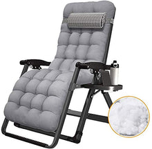 Zero Gravity Lounge Chair Patio Recliners Patio Deck Chair Pieghevole Regolabile reclinabile con portabicchieri e poggiatesta (colore : sedia a+cuscino c)-sedia A+cuscino B