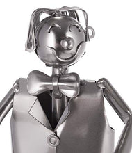 Brubaker Portabottiglie Vino Coppia di Ballo - Coppia Scultura - Supporto per Bottiglie di Metallo - con Biglietto d'Auguri per Il Vino Regalo