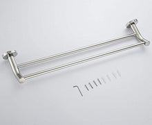 Aothpher Parete 304 in acciaio inox a doppia Bagno Portasciugamani, finitura cromata 40 centimetri