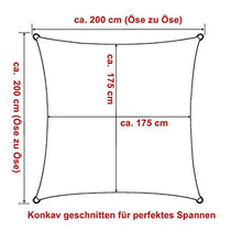 ZHAO Tenda rettangolare per giardino e balcone, in PES resistente all'acqua HDPE protezione UV 4x5m (dimensioni: 5x6m)