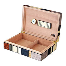 FxsD Cigar Box, Legno di Cedro Cigar gabinetto di casa Cigar Humidor Cigar Box con igrometro e umidificatore ## (Color : A)