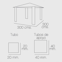 Papillon 8043312 Farfalla Tela di Ricambio per pergola, 3 x 3 m