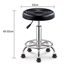 LIZHIQIANGdiaodeng Sedile Rotary del salone di massaggio Sgabello sedia regolabile altezza di lavoro Sgabello for Massaggi Spa Hair Salon Manicure Beauty Trattamento Tatuaggio Ufficio Chrome Base (sen