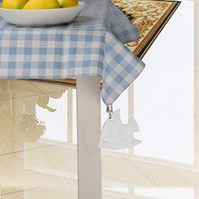 Agatige Pesi per tovaglia 4 Pezzi, Clip per tovaglia con Pendente in Acciaio Inossidabile per Picnic in casa(A Forma di Tartaruga + Balena + Pesce + Papillon)