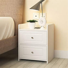 Comodino Tavolino comodino camera da letto francese 2 cassetti comodini comodini Tavolino contenitore multiuso tavolini set comodino lato letto ( Colore : Bianca , Dimensione : 37.5*32*45cm )