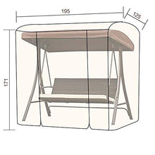 Angel Living Premium Dondolo Protettiva, 195 * 125 * 171CM per la Maggior Parte degli Swing da Giardino di Hollywood, Resistente all'Acqua/UV con 2 Chiusure Lampo