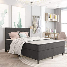 SKM Letto a Molle Grigio Scuro in Tessuto 180x200 cm (88.4kg)