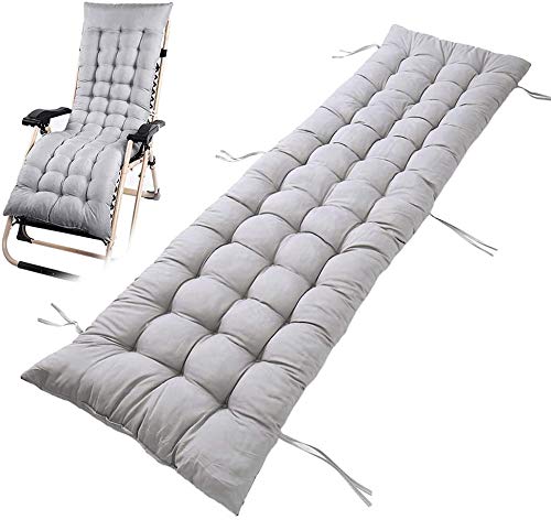 Julycoolmall, 1 cuscino reclinabile in morbido cotone, cuscino per divano da esterno con schienale alto, comodo cuscino per schienale antiscivolo, lavabile e facile da pulire (grigio, 53 x 170 cm)