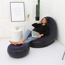 XIAMIMI Sofà Pigro Gonfiabile reclinabile Outdoor Divano Letto con Pedali Comodo Combinazione affollamento Divano,A