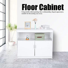 Cikonielf Credenza a 2 ante con mobiletto laterale e mobiletto per bagno, cucina, soggiorno, 98 x 44 x 80 cm