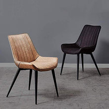 KANULAN Sgabelli Bar Semplice Cucina Dining Chair vestirsi di Pelle Sedie Pianale da Cucina Ufficio Lounge Chair Living Room (Color : Brown)