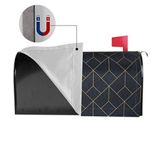 Copertura magnetica per cassetta delle poste, con inchiostro dorato su blu navy, per decorazione da giardino, dimensioni standard, 53 x 45 cm