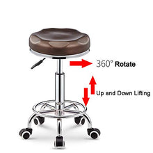 jjff Sgabello Rotondo a Sella Girevole Idraulico Regolabile con Ruote Sgabelli da Bar per Ufficio Home Salon Spa Studio Massaggio di Bellezza Clinica Dentale