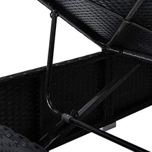 Tidyard 3 pz Set Lettini Prendisole Reclinabili in Polyrattan con Tavolino,Lettino da Sole,Lettino da Giardino Esterno,Lettino Prendisole da Piscina Patio Terrazzo Spaggia Mare 195x60x31 cm
