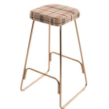 LF- Bar Stool Creativo in Ferro battuto Bar Stool Bar Stool di Legno Solido Sgabello Alto Retro Stool Bar Stool semplicità (Color : A)