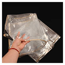 YJFENG Telone in Plastica Trasparente, Pannello Laterale per Tenda da Gazebo, PVC Resistente all'Acqua con Occhielli, per Piante Serra Giardino Pensile (Color : Chiaro, Size : 1.6X5M)