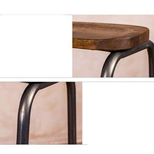 LRZS-Furniture Soppalco in Stile Industriale per Bar da Bar in Legno massello (Dimensioni : 65cm)
