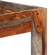 Montloxs Camera da Letto giroletto in Legno massello di Palissandro, Stile Moderno familiare Pratico giroletto in Legno massello di Palissandro 205 x 165 x 73 cm -Grigio Stile 1