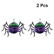 ARTFFEL Vola 2pcs Halloween Lanterne appese Delicato Creativo Modello di Grandi Dimensioni Spider Tatuaggi Lanterna Luce Scene Bonus for Ambientazione Esterna Partito .Compleanno