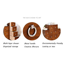 TXXM, cassettiera con cuciture e cassetti, in legno massello, per bagno, cucina, colore: noce, dimensioni: 20 cm