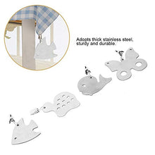 Atyhao Tovaglia Clip 4Pcs Diverse Fantasie Innovative Tovaglia in Acciaio Inox Addensato Pesi Decorazione con Clip da Tavolo in Metallo Morsetti per Cucina Tovaglie da Picnic per Feste in Giardino(B)
