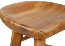 JXXDDQ, sgabello da bar per mobili da bar, in legno massello, poggiapiedi per colazione, pub, cucina, sala da pranzo, sedia ergonomica di sicurezza (colore naturale, dimensioni: 55 cm)