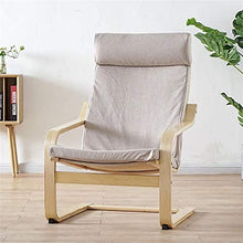eewopjkj Cuscino per Sedia Relax Supporto per Schienale Alto Cuscino reclinabile Cuscino per Sedia in Rattan Cuscino per Sedia a Dondolo Cuscino per Sedile da Giardino Patio (Sedia Non Inclusa) -bei