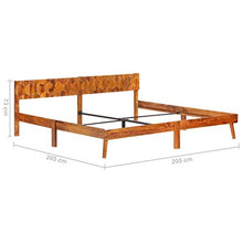 SKM Giroletto in Legno Massello di Sheesham 200x200 cm (28.07kg)
