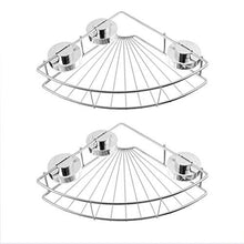 Waniyin 2 Pezzi Bagno Angolo mensola Doccia Caddy aspirazione sottovuoto Vasca da Bagno portaoggetti portaoggetti da Parete in Acciaio Inox Organizer