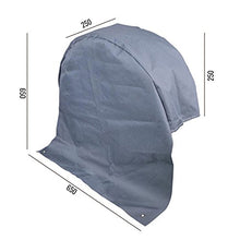 APT 6 X Roulotte radabdeckung Grigio Protezione UV Poliestere Tessuto con Ancora Occhielli