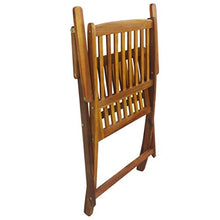 OUSEE Set da Pranzo da Giardino 7 pz Pieghevole in Massello di Acacia