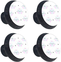 Simpatico gattino Pomelli per Porta Set di 4 Pomelli per Mobili Manopole per Cassetti Cucina Armadio Vetro