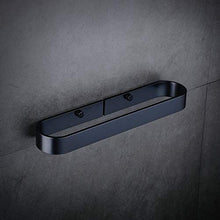 Autoadesiva Portasciugamani Porta Salviette Senza Chiodi, Nero Opaco, per il Bagno e la Cucina, 32.5cm / 12.8"