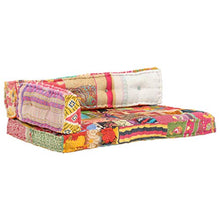 vidaXL Cuscino per Divano con Pallet Multicolore Tessuto Patchwork
