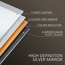 ZRZJBX Bathroom Mirror Specchio, Specchi per Luce LED da Bagno, Specchio da Parete Tondo Retroilluminato Touch Antiappannamento E Antideflagrante