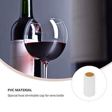 Hemoton 50Pcs in PVC Termoretraibile Calore di Capsule Capsule Vino Termoretraibile Adatto per Bottiglie di Vino Bottiglia di Vino Uso Domestico 30 Millimetri (Bianco)