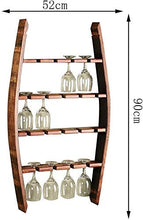 DZX Portabicchieri Europeo da Appendere in Legno massello Moderno e Minimalista a Testa in Giù Scaffale per Bicchieri da Vino per Uso Domestico Soggiorno Scaffale Creativo per Bicchieri Alti Hi