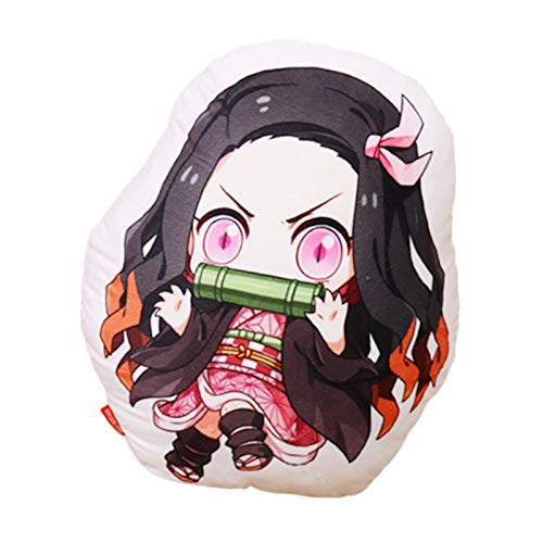 ShunFuET Bambola di Peluche, Kamado Nezuko Anime Plushies Figura Carina Cuscino da tiro, Personaggi Anime di Peluche Bambola di Peluche Giocattoli Decorazioni per Ragazze Adulti Camera da Letto Festa