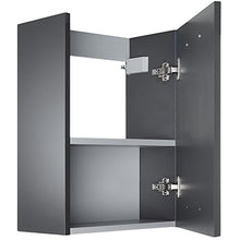 Cygnus Mini Bath - Mobiletto bagno sospeso, 1 porta con chiusura progressiva, colore: grigio chiaro