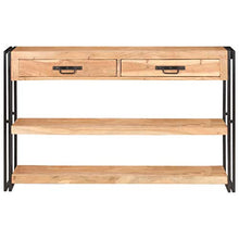 Wakects, credenza per soggiorno, in legno massiccio di acia, 120 x 30 x 75 cm