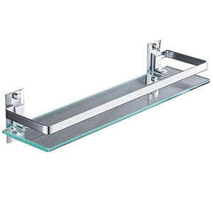 NHLBD Mensola da Bagno, mensola portaoggetti - Montato mensola di Vetro di stoccaggio Rack for Cucina partizione da Bagno (Dimensioni: 40 * 12 * 10cm) (Size : 60 * 12 * 10cm)