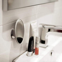 bosign Make Up - Specchio da bagno rimovibile, in silicone, colore: Argento