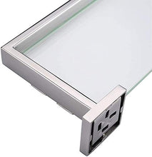 Ghelf Bagno Contemporaneo a Parete Mensola di Vetro Singolo Mensola di Vetro Montato a Parete C Asciugamano Asciugamani in Acciaio Inox 304 Bagno Asciugamani Rack Perforato Bagno Scaffale Bagno Bagno