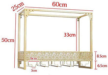 LLT Wine Rack, Cremagliera Della Decorazione Della Parete Della Novità, Wine Rack Mensola Di Vetro Metallo Parete Attaccatura Del Supporto Di Bottiglia Del Vino Calici Rack Oro 60 × 25 × 50 cm