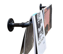 Baba - Portasciugamani per tubi industriali – Solo hardware – Perfetto per: asta per tenda, barra di stoccaggio, appendiabiti e mobili industriali/arredamento agricolo (64 cm)