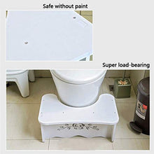 LZL Sgabello WC Sgabello a Sgabello vasto vasino Bagno WC Antiscivolo Sgabello in Legno Eco-Friendly e sostenibile Vasino Tozzo (Color : White, Dimensione : Conventional)