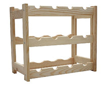Len-Mar co uk RW-1-12 - Rastrelliera portabottiglie in legno per 12 bottiglie, 38 x 43 x 25 cm