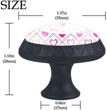A forma di cuore rosa e bianco Pomelli per Porta Set di 4 Pomelli per Mobili Manopole per Cassetti Cucina Armadio Vetro